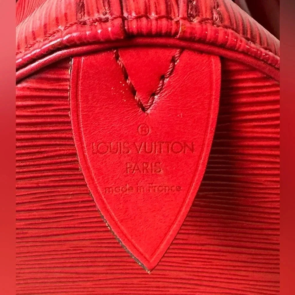 Authentic Red Epi Louis Vuitton Speedy 30‎ - Picture 5 of 16